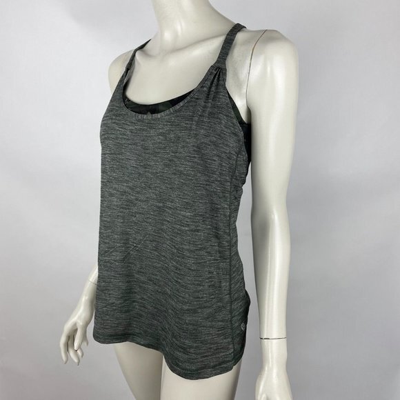 Lululemon Sunset‎ Salutation Tank Women 8 Butterfly Built in Bra Luon Gum Yoga - Picture 3 of 9